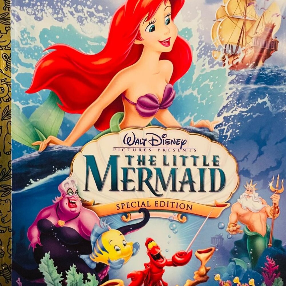 NEW/MINT Vintage Disney The Little Mermaid Little Golden Book Circuit City Promo